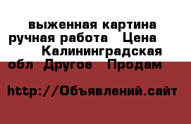 выженная картина ручная работа › Цена ­ 400 - Калининградская обл. Другое » Продам   